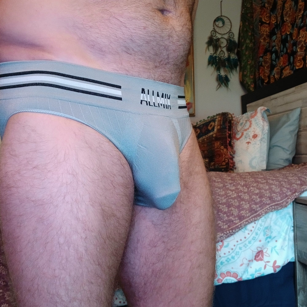 NWT Men's Gray Athletic Briefs - Picture 2 of 3